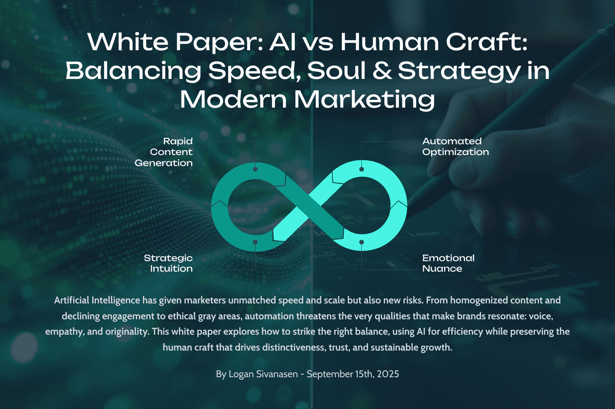 White Paper: AI vs Human Craft: Balancing Speed, Soul & Strategy in Modern Marketing