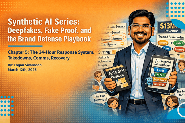 Synthetic AI Series: Deepfakes, Fake Proof, and the Brand Defense Playbook - The 24-Hour Response System cover