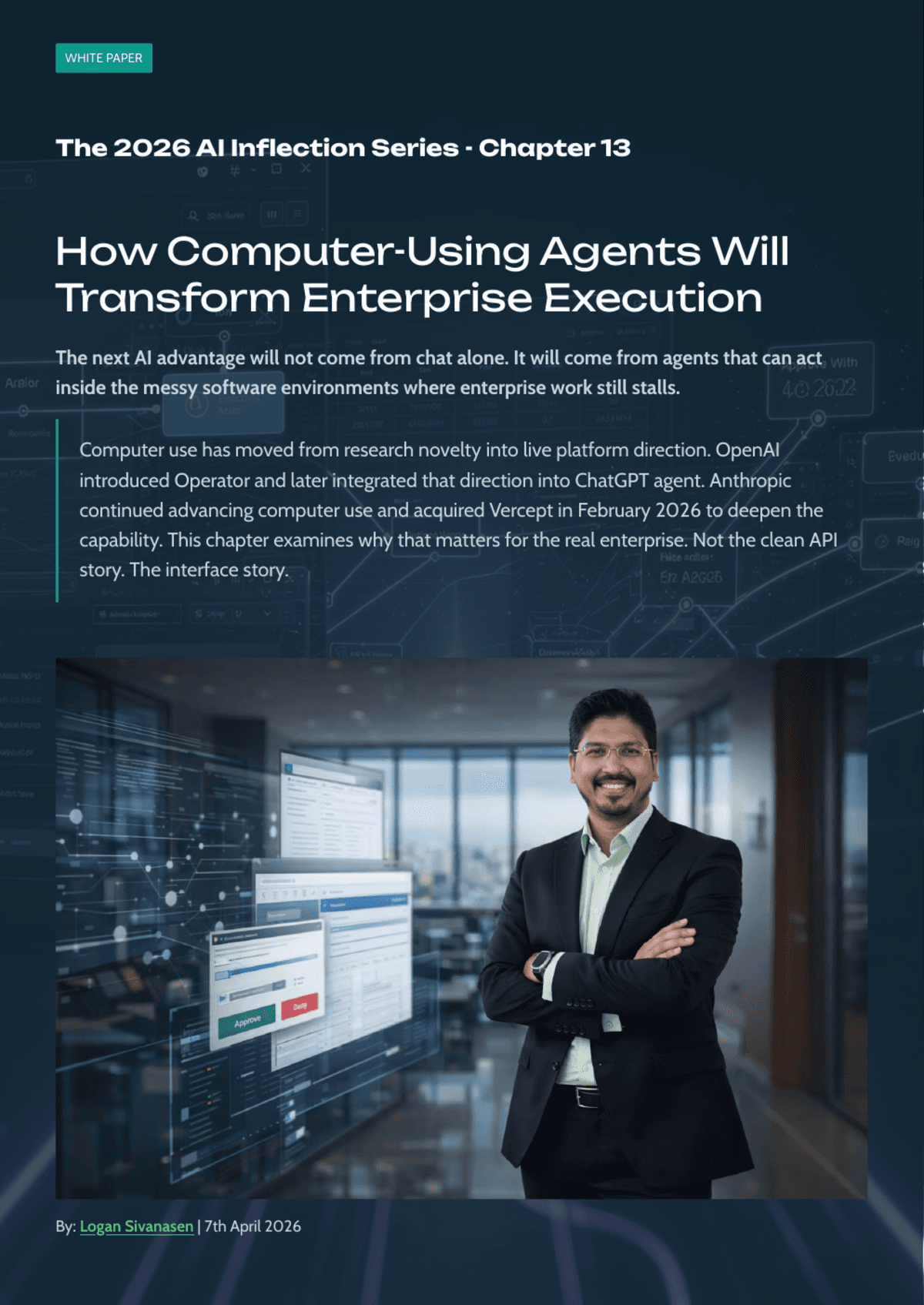 White Paper: The 2026 AI Inflection - Chapter 13: How Computer-Using Agents Will Transform Enterprise Execution cover