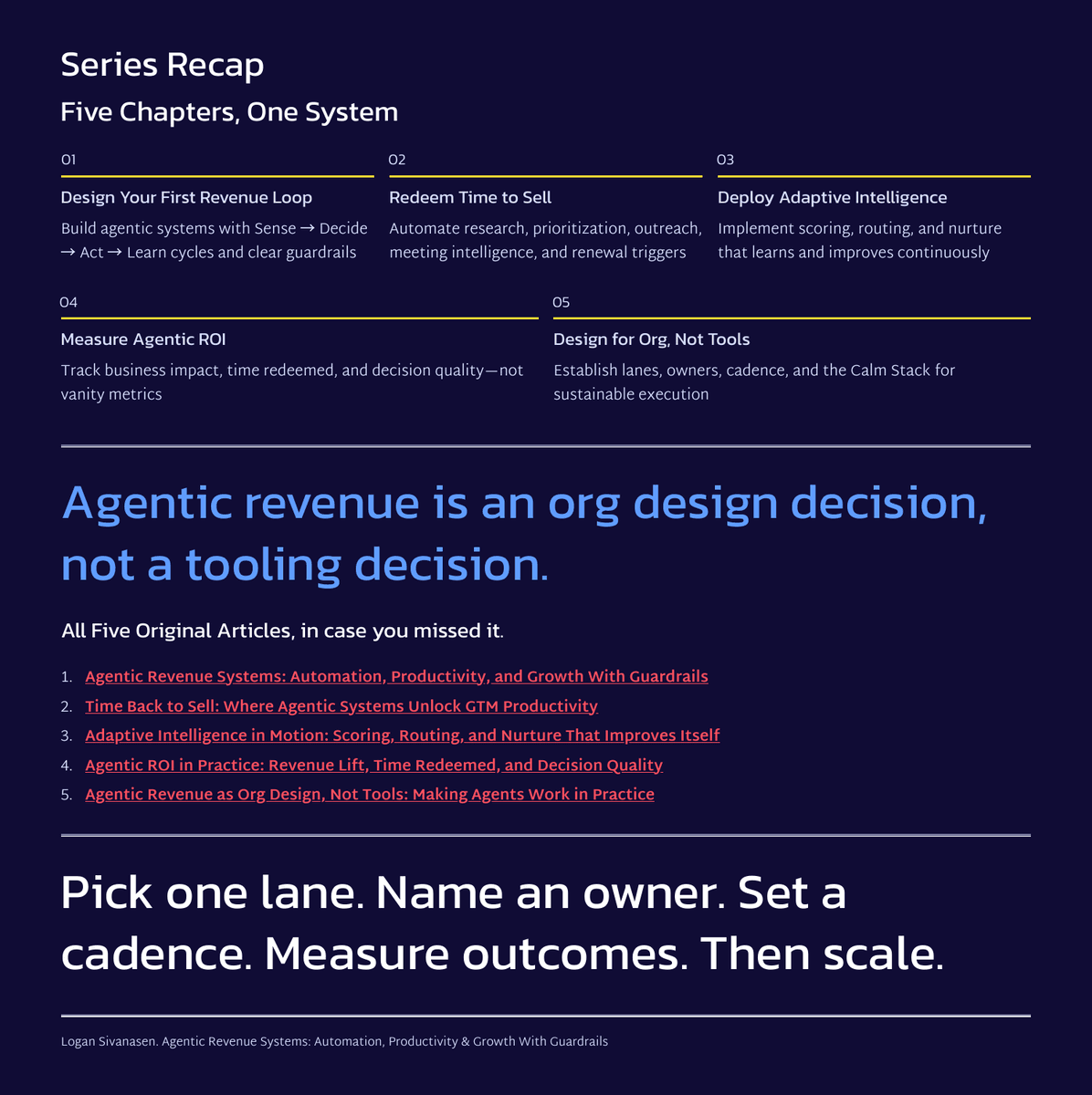 Agentic Revenue Systems: Building Self-Running Commercial Infrastructure - Page 11