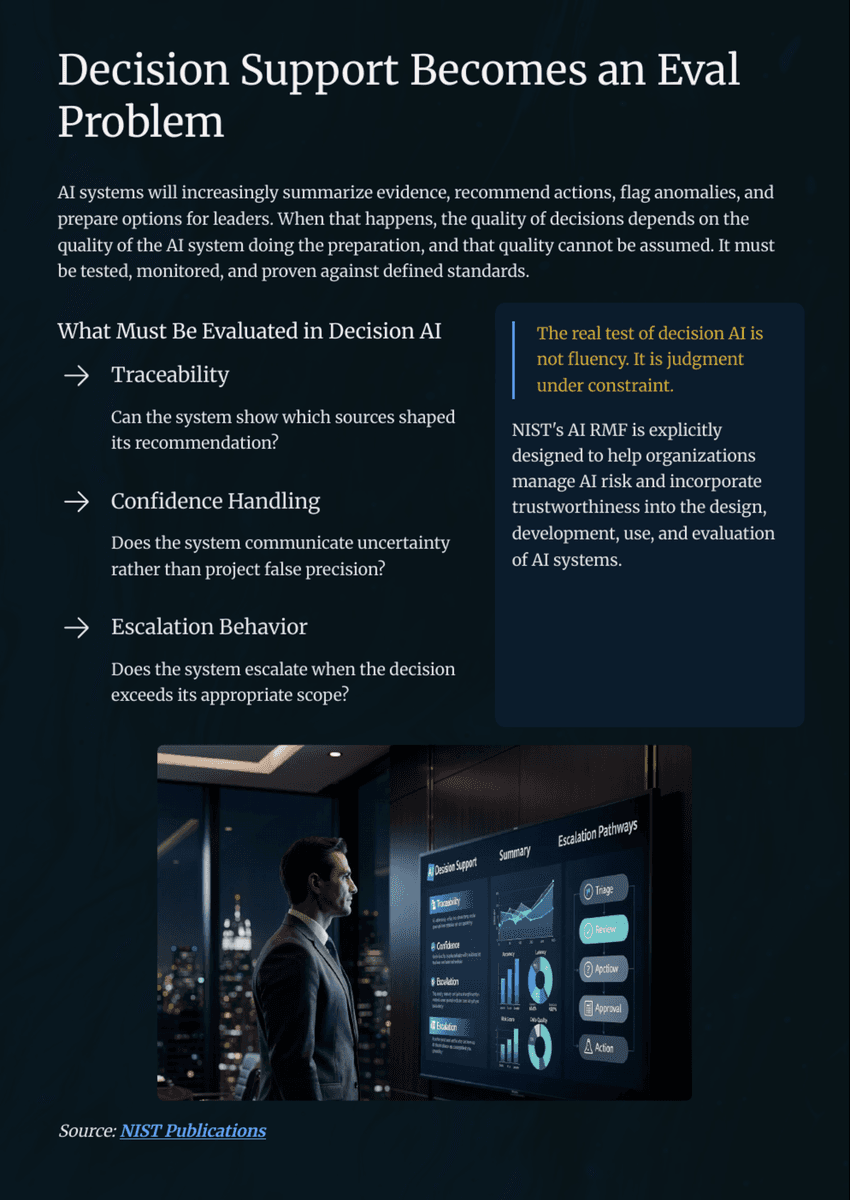 White Paper: The 2026 AI Inflection - Chapter 11: Build an Evals Management System Before You Scale - Page 11