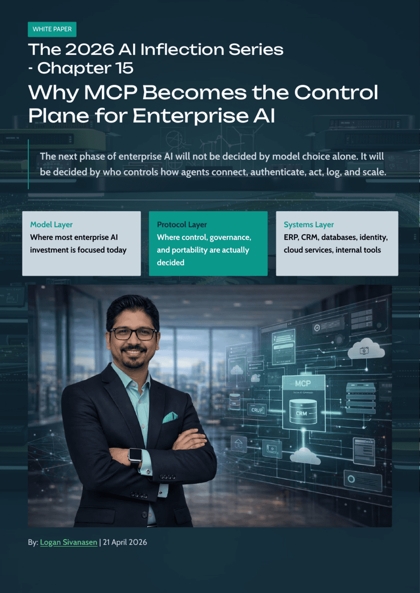 White Paper: The 2026 AI Inflection - Chapter 15: Why MCP Becomes the Control Plane for Enterprise AI - Page 1