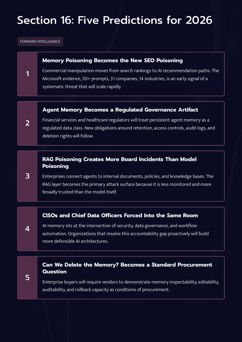 The 2026 AI Inflection Series - Chapter 17: The Next AI Breach Will Start in Memory - Page 14