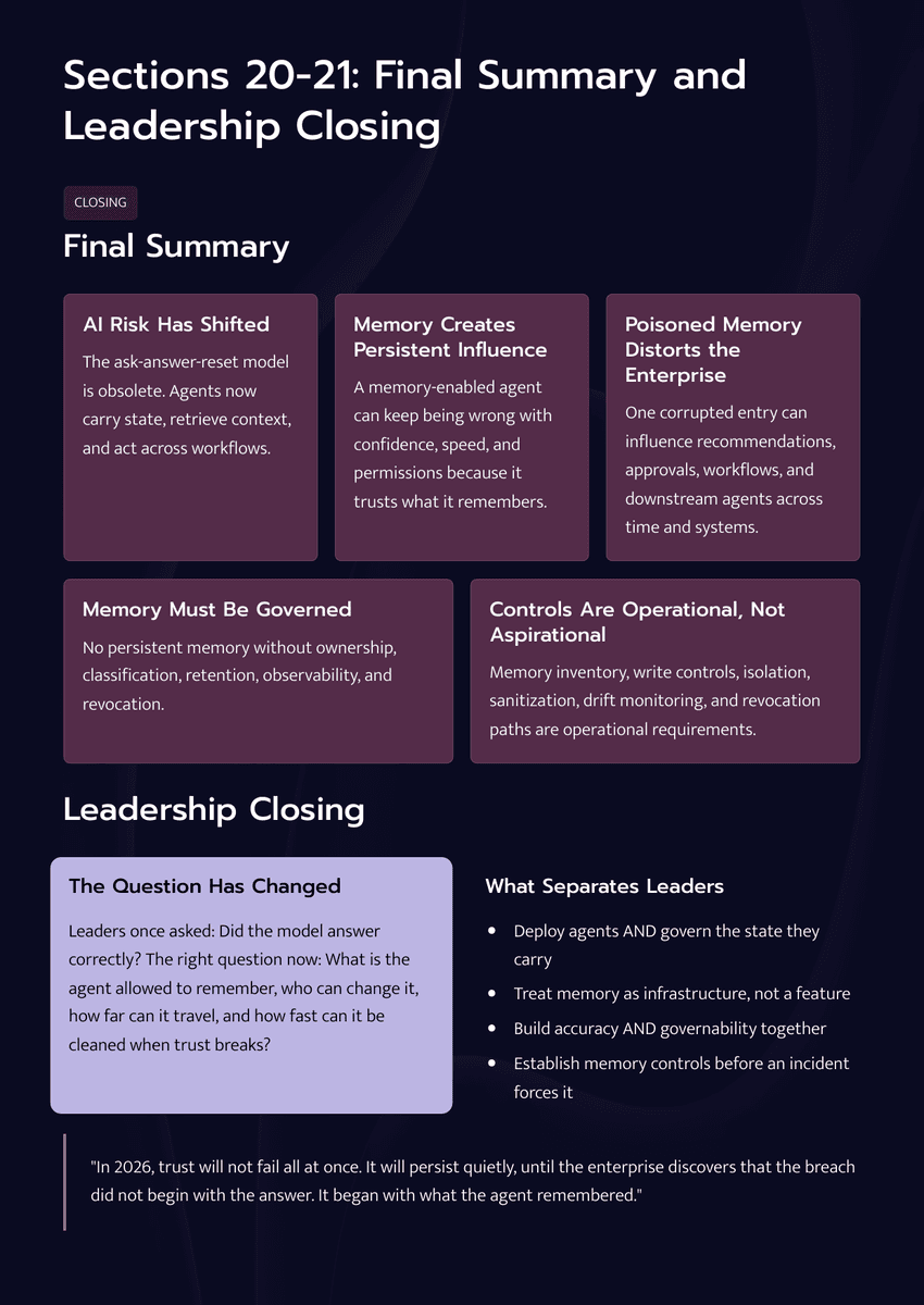 The 2026 AI Inflection Series - Chapter 17: The Next AI Breach Will Start in Memory - Page 17