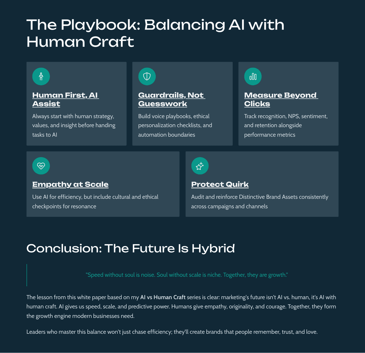 AI vs. Human Craft: Balancing Speed, Soul, and Strategy in the Creative Economy - Page 15