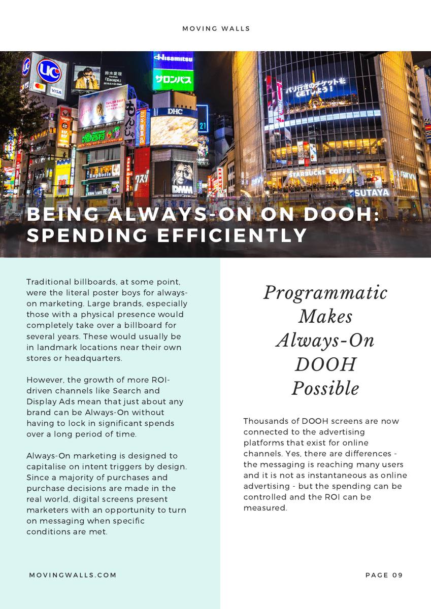 Always-On DOOH: The Case for Continuous Digital Out-of-Home Advertising - Page 9
