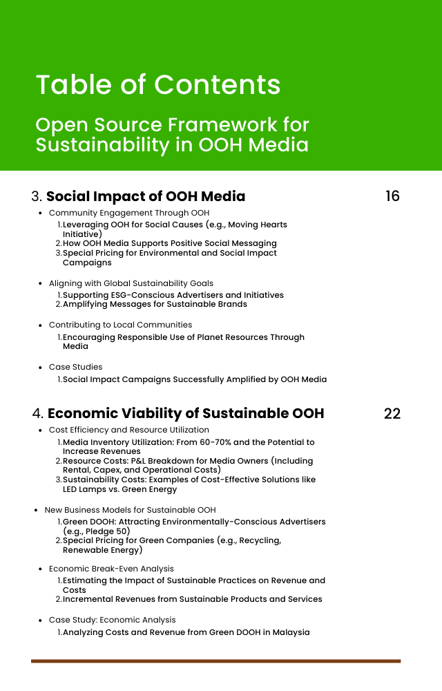 An Open Source Industry Guide: Sustainability in Out-of-Home Advertising - Page 3