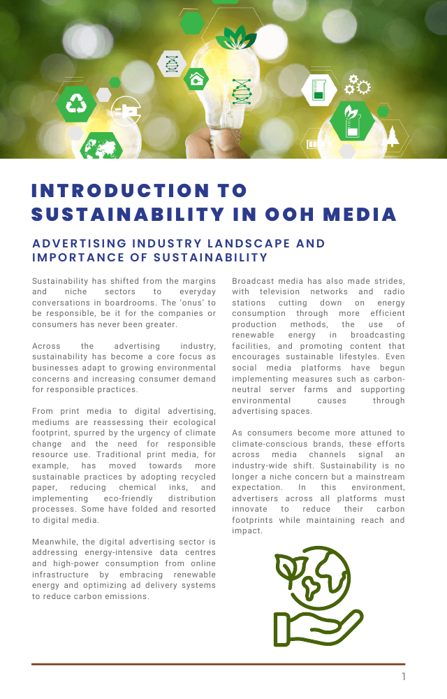 An Open Source Industry Guide: Sustainability in Out-of-Home Advertising - Page 7