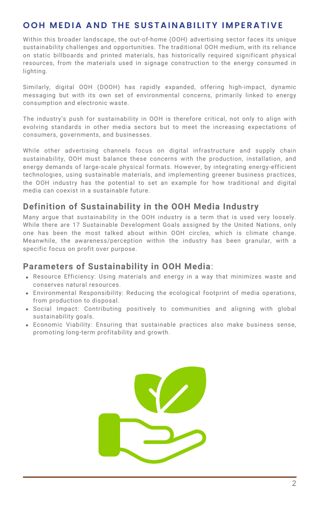 An Open Source Industry Guide: Sustainability in Out-of-Home Advertising - Page 8