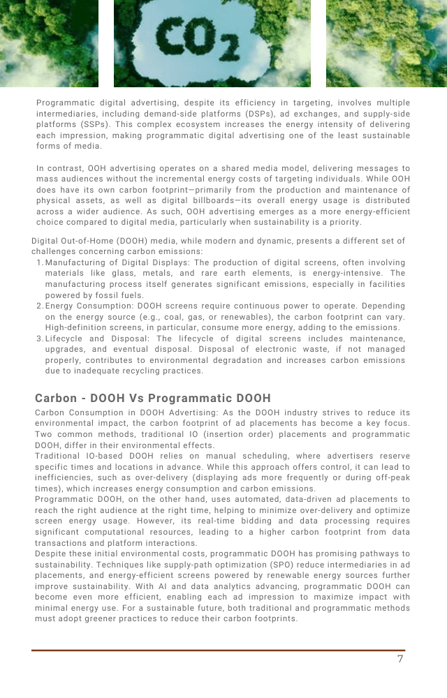 An Open Source Industry Guide: Sustainability in Out-of-Home Advertising - Page 13