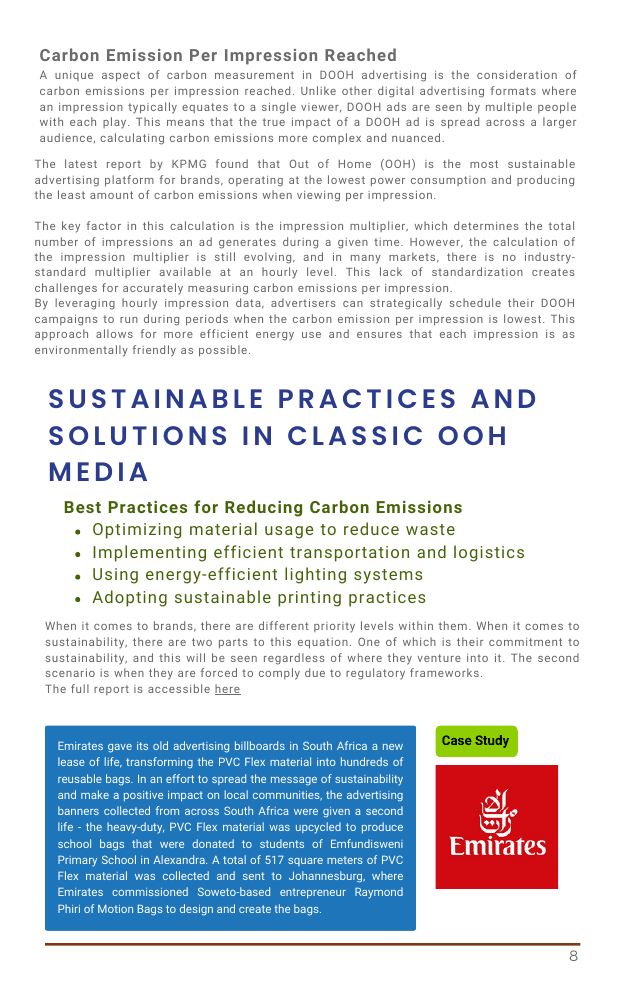 An Open Source Industry Guide: Sustainability in Out-of-Home Advertising - Page 14