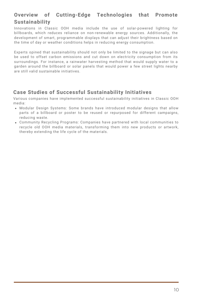 An Open Source Industry Guide: Sustainability in Out-of-Home Advertising - Page 16