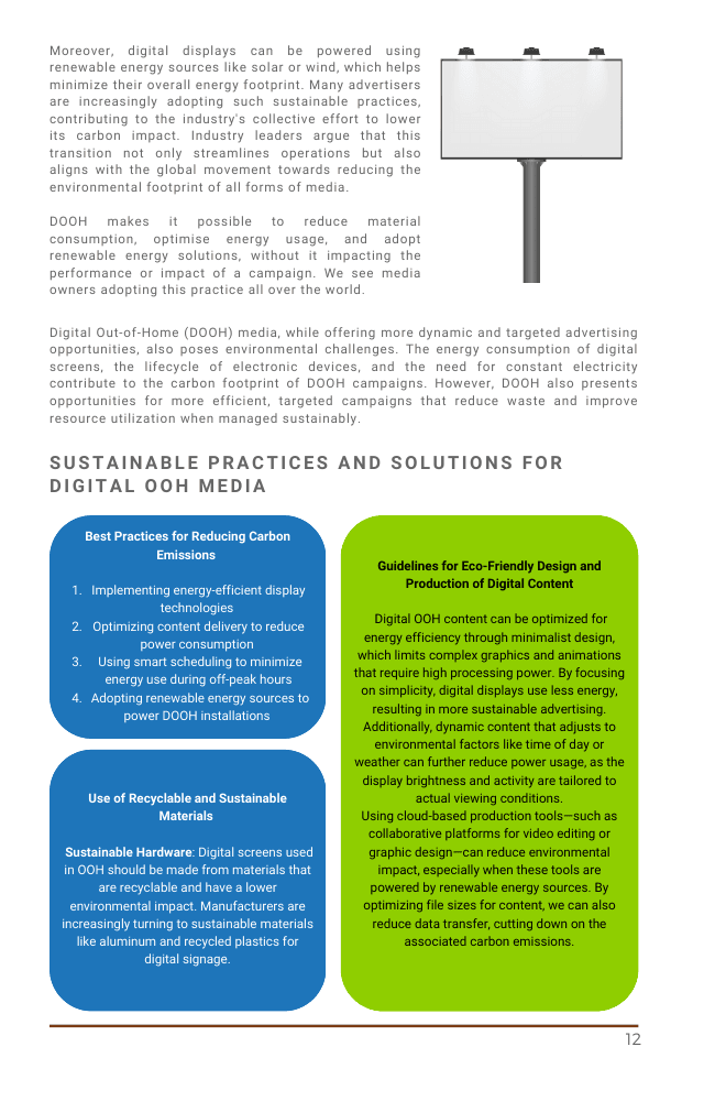 An Open Source Industry Guide: Sustainability in Out-of-Home Advertising - Page 18