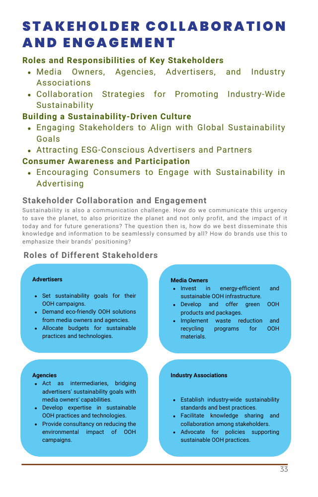 An Open Source Industry Guide: Sustainability in Out-of-Home Advertising - Page 39