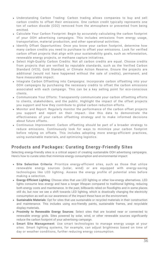 An Open Source Industry Guide: Sustainability in Out-of-Home Advertising - Page 42