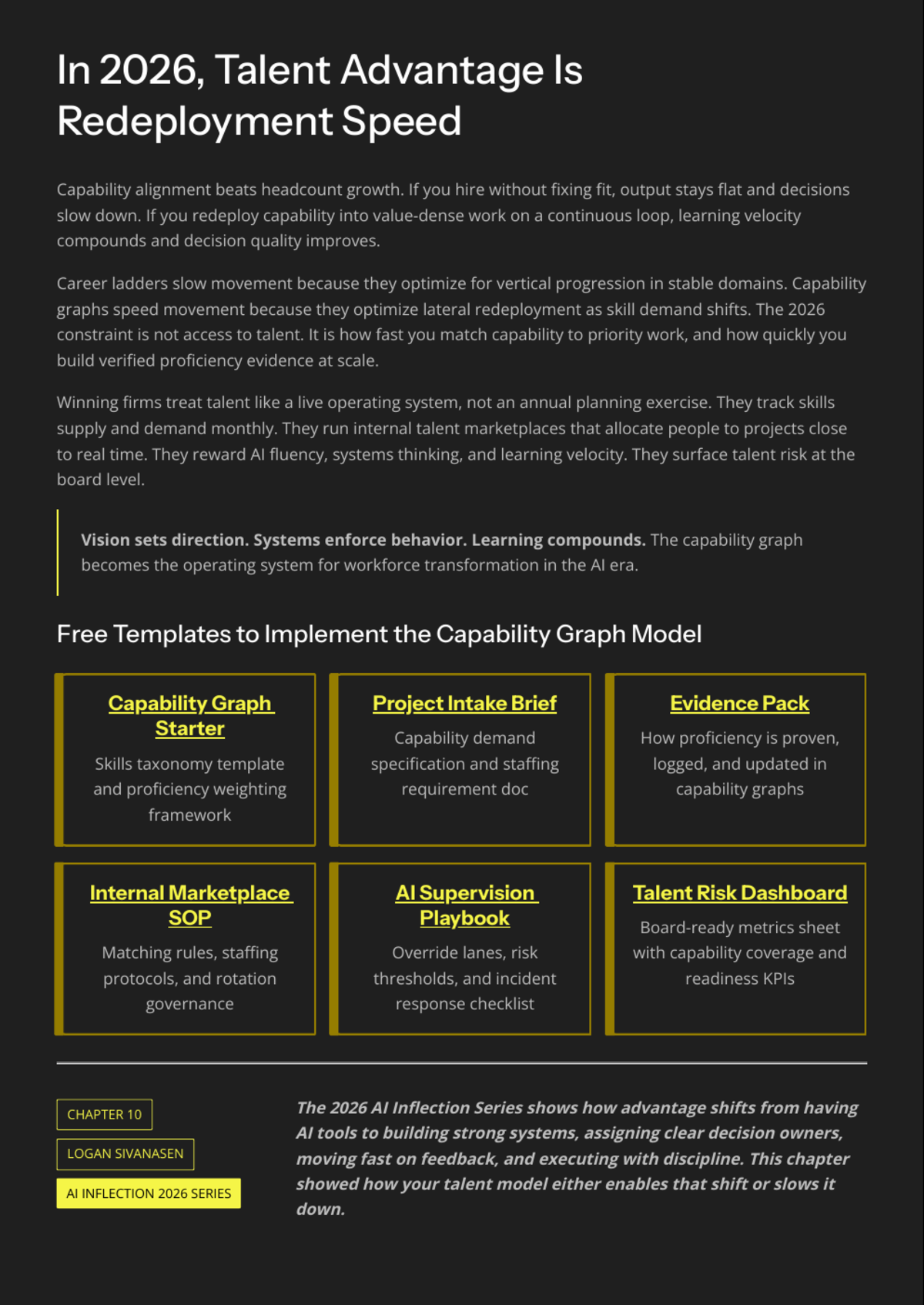 White Paper: The 2026 AI Inflection Series - Chapter 10: Talent, Capability Graphs, and the End of the Career Ladder - Page 10
