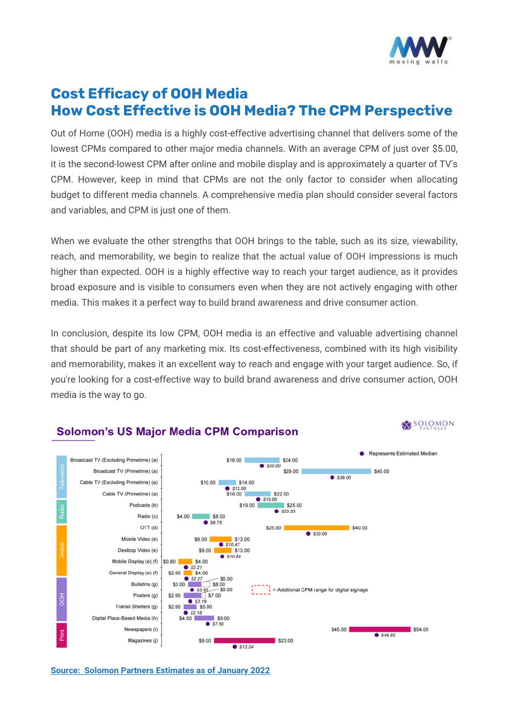 White Paper - WHY OOH MUST BE PART OF YOUR MARKETING PLAN; ADVANTAGES OF OOH MEDIA - Page 8