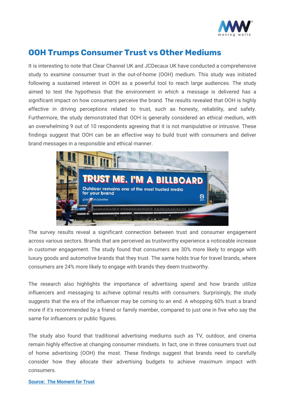 White Paper - WHY OOH MUST BE PART OF YOUR MARKETING PLAN; ADVANTAGES OF OOH MEDIA - Page 19