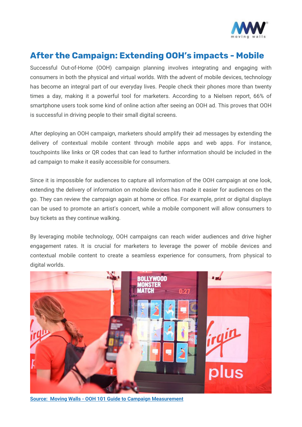 White Paper - WHY OOH MUST BE PART OF YOUR MARKETING PLAN; ADVANTAGES OF OOH MEDIA - Page 30